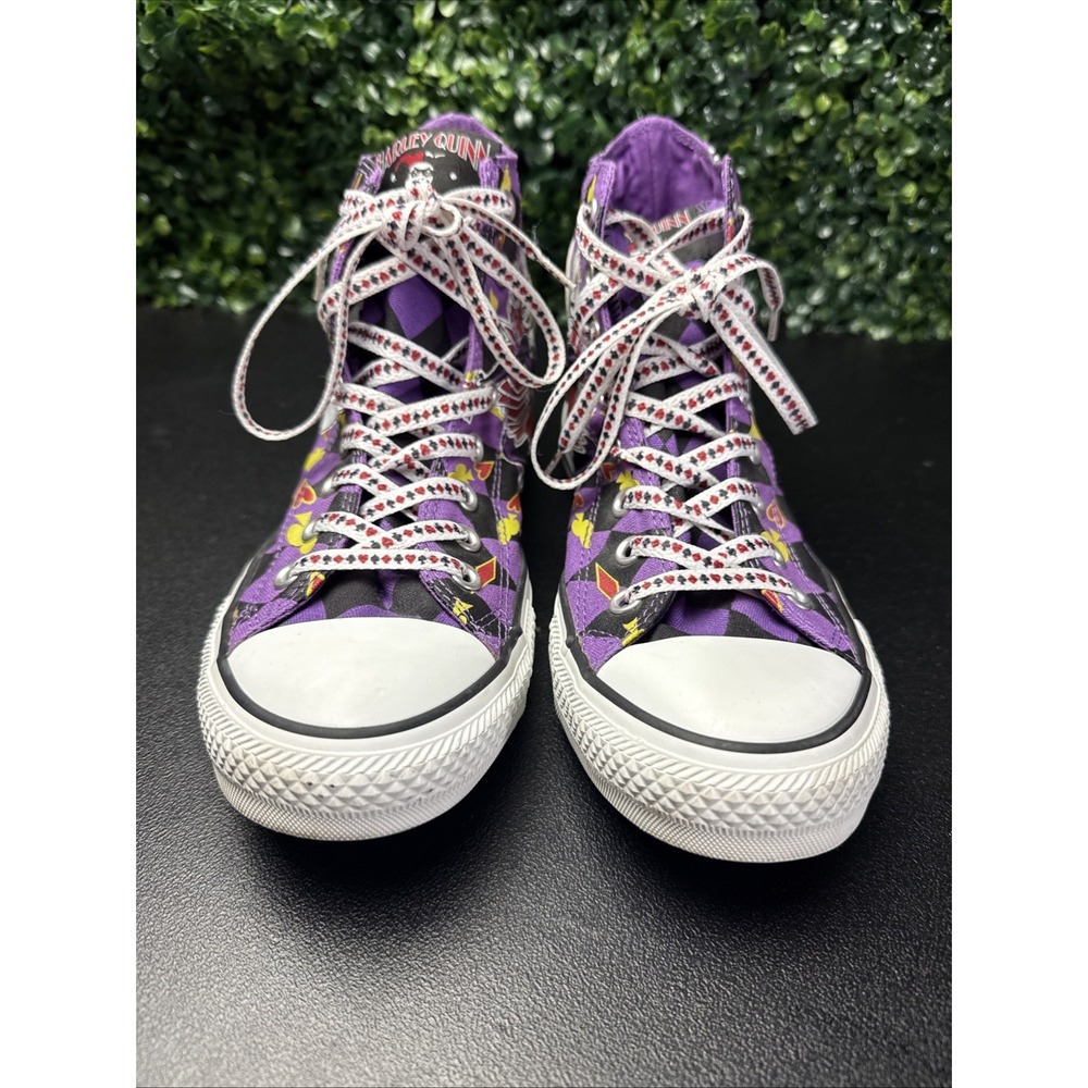 Converse Harley Quinn DC Comics Chuck Taylor Shoes Women's Size 10 Men 8 - Picture 2 of 11
